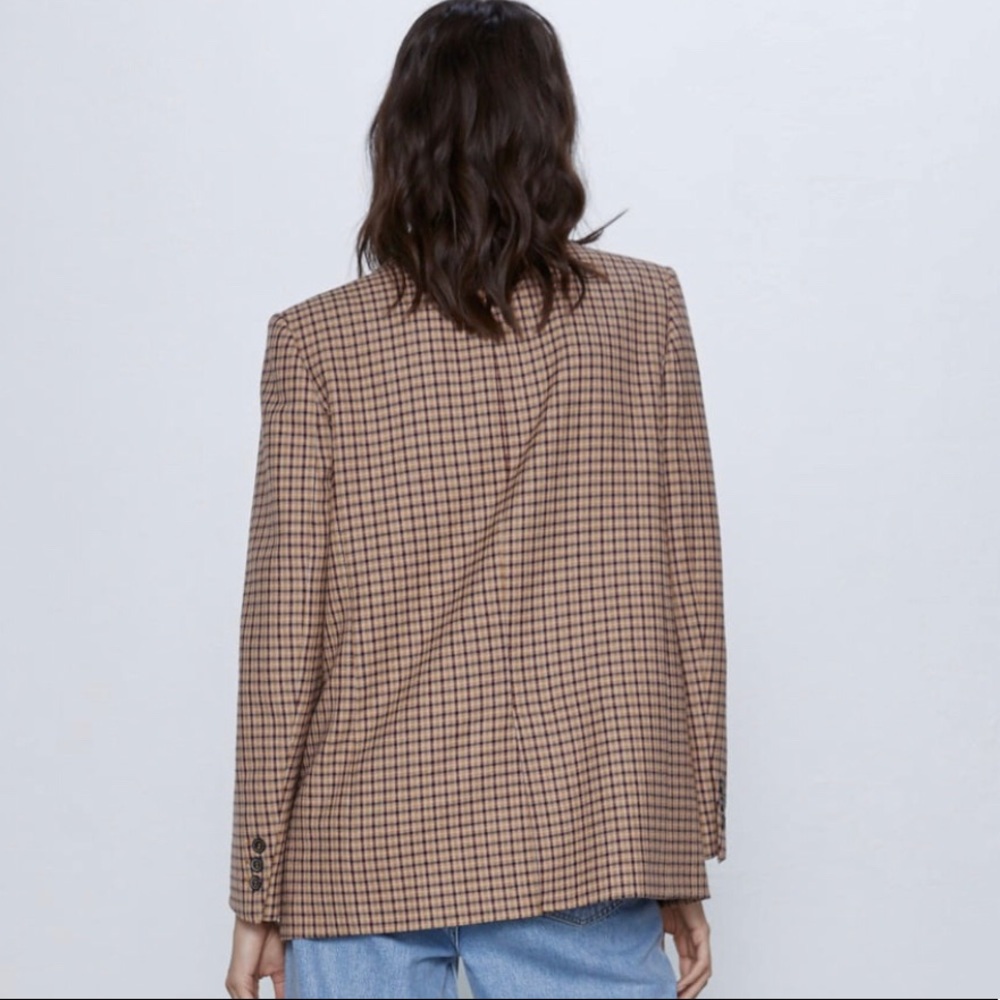 Zara Oversized Plaid Blazer - Picture 10 of 11